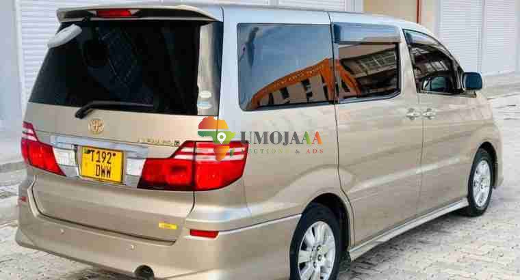 TOYOTA ALPHARD (DWW) FOR SALE DAR ES SALAAM