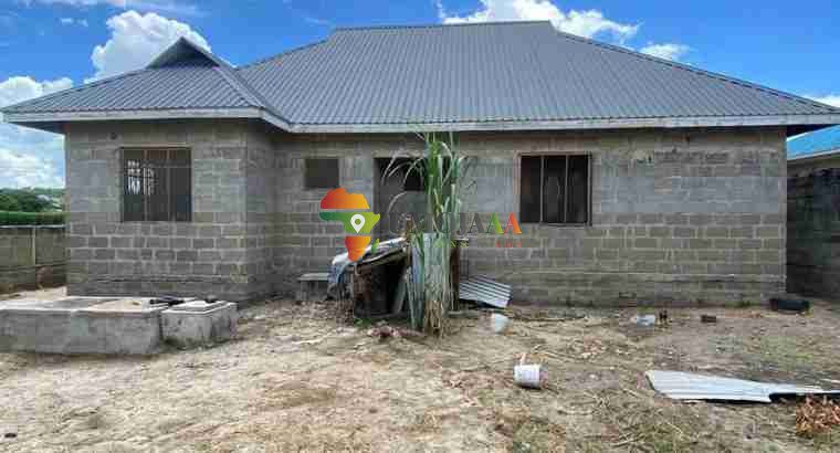 UNFINISHED HOUSE FOR SALE IN MBWENI UBUNGO, DAR ES SALAAM