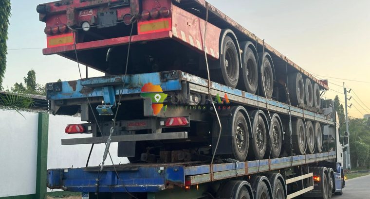 3 AXLE FLATBED TRAILER for sale Dar es Salaam