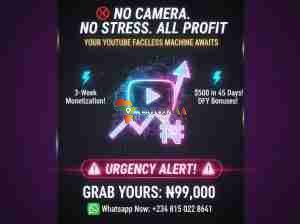 The YouTube Faceless Machine — 2-in-1 AI Profit Course!