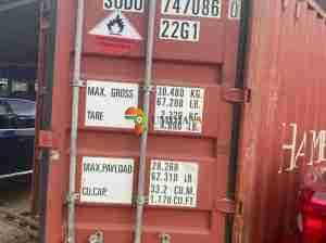 Kontena la futi 20 linauzwa Dar es salaam